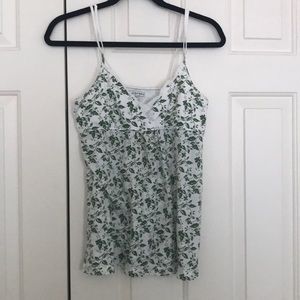CLEARANCE! American Eagle Green Floral Tank top